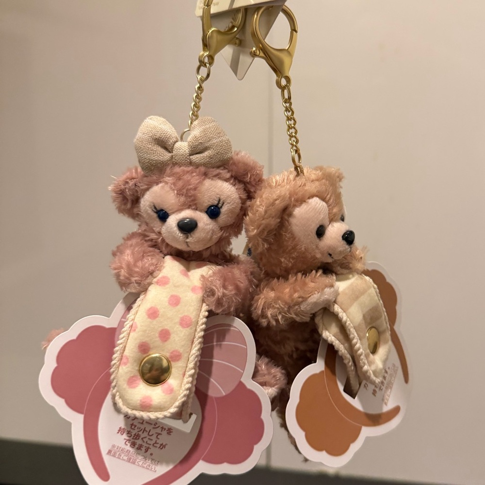 Tokyo Disney Duffy and Friends Plush Key chain Duffy & ShellieMay (both)